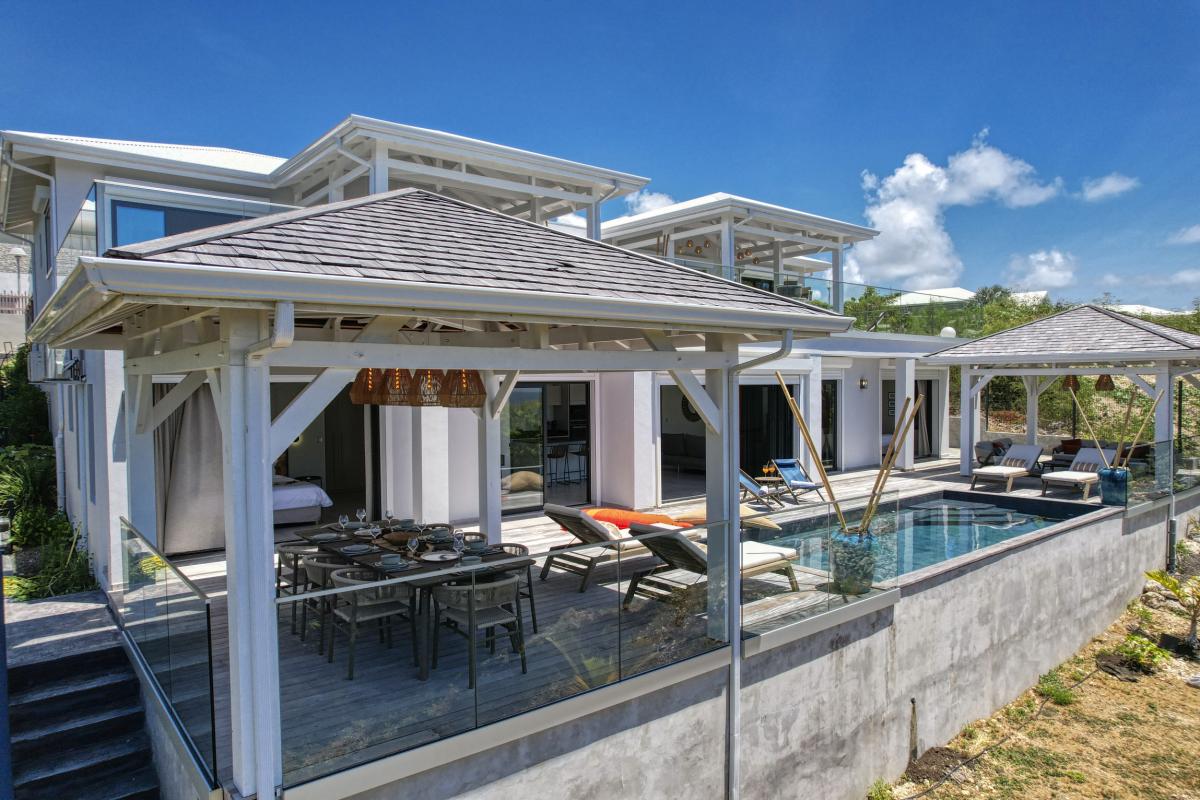A louer villa 4 chambres vue mer Saint François Guadeloupe_ Vue d'ensemble - 4